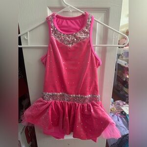 Pink child dance costume